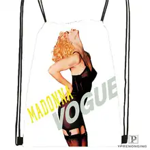 Изготовленная на заказ Мадонна походная сумка на шнурке милый рюкзак для детей(черная спинка) 31x40 см#2018612-01-(15