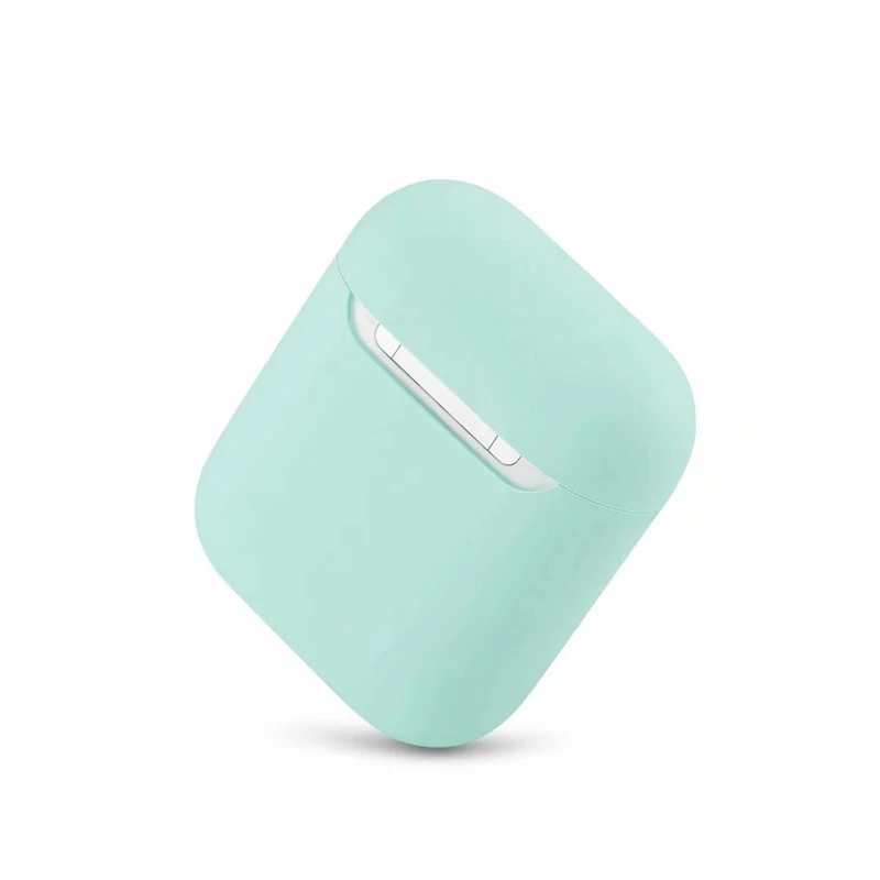 Ультратонкий ноутбук Цвет Мягкая силиконовая гарнитура чехол для AirPods 1/2 зарядка наушников с откидной крышкой - Цвет: 13