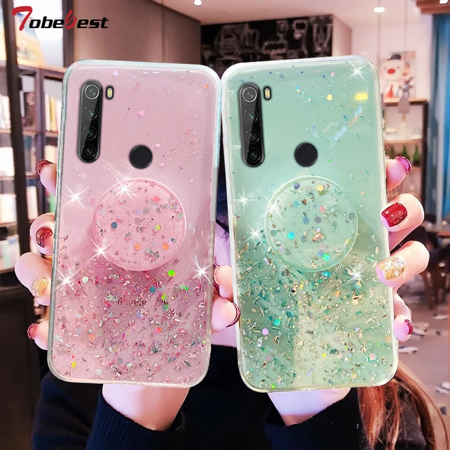 Funda de silicona con anillo para Xiaomi Redmi Note 8, 360 Pro, 8A, soporte  para teléfono, funda trasera suave, 2021 - AliExpress