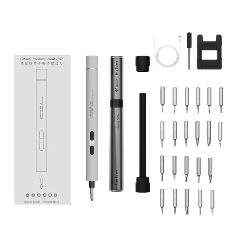 US $200.00 1 Set Mini Electric Screwdriver Drill Portable Cordless Power Screw Driver Kit 28TC