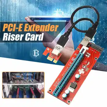 

LEORY VER007 1x To 16x Extender Riser Card Adapter Power BTC Cable for Bitcoin Miner with USB 3.0 Wire for Bitcoin Miner