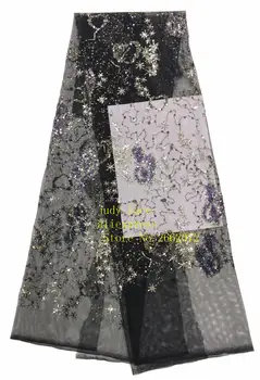 

5yards/bag Mixed color sequins embroidered irregularly patterned european-style fabrics used in dress design BH70#