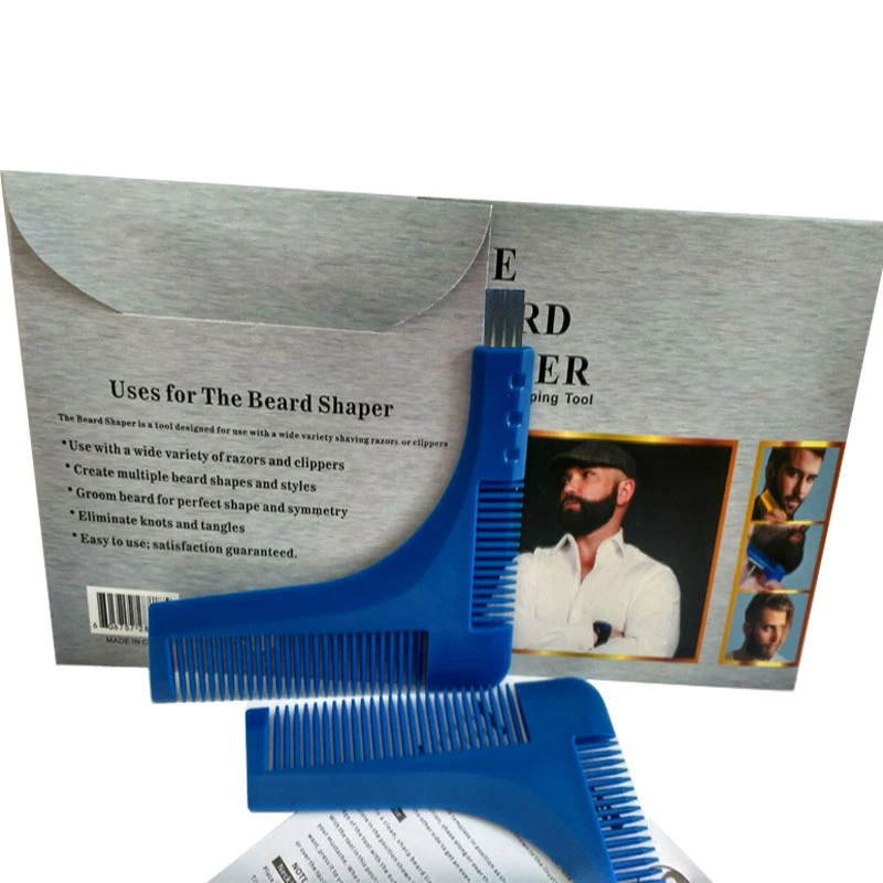 Портативная Мужская Расческа для бороды практическая стрижка инструмент щетка для усов