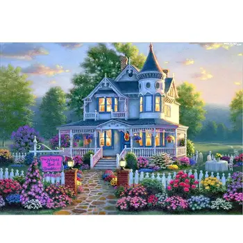 

Landscape Series 5D DIY Diamond Painting Full Round Drill Animal Landscape Cartoon X-mas Embroidery Cross Ctitch Home decoration