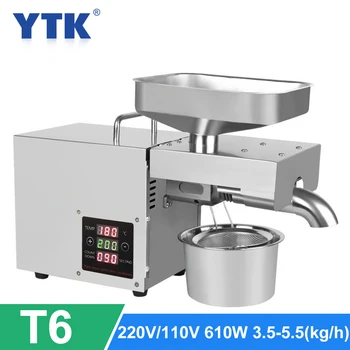 

T6 Automatic Cold Pressing Oiler Household Stainless Steel Flax Seed Olive Sunflower Oil Press