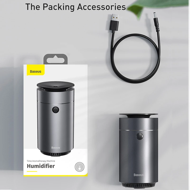 Baseus Car Air humidifier Car Aromatherapy Diffuser Car Purifier Air Freshener for Home Car Essential Oil Aroma Diffuser USB