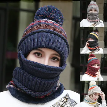

Unisex Multi-function Winter Patchwork Warm Thickened Thermal Scarf ery comfortable Stretch Fabric mascarilla reutilizable #7