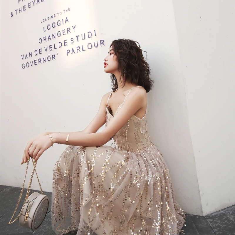 NEW Suosikki Short sequin Cocktail Dresses Party Plus Size Women Lace Gown