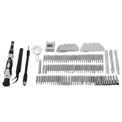Jeu de tournevis 115 en 1, Mini tournevis électrique de précision pour Iphone Huawei tablette Ipad ensemble d'outils pour la maison 