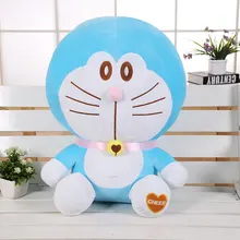 Jouet en peluche de dessin animé, 30 60cm, mignon, bleu, Jingle Cat, poupée douce, oreiller câlin, cadeau pour enfants et adultes, décoration de voiture, maison