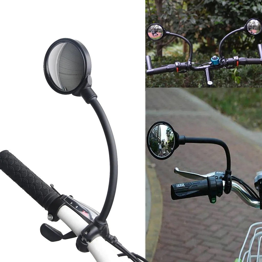 2Pcs Bicycle Mirror Handlebar Rearview Mirror Hose Adjustment Handlebar Rearview Mirror For Bike MTB Bicycle Cycling 30