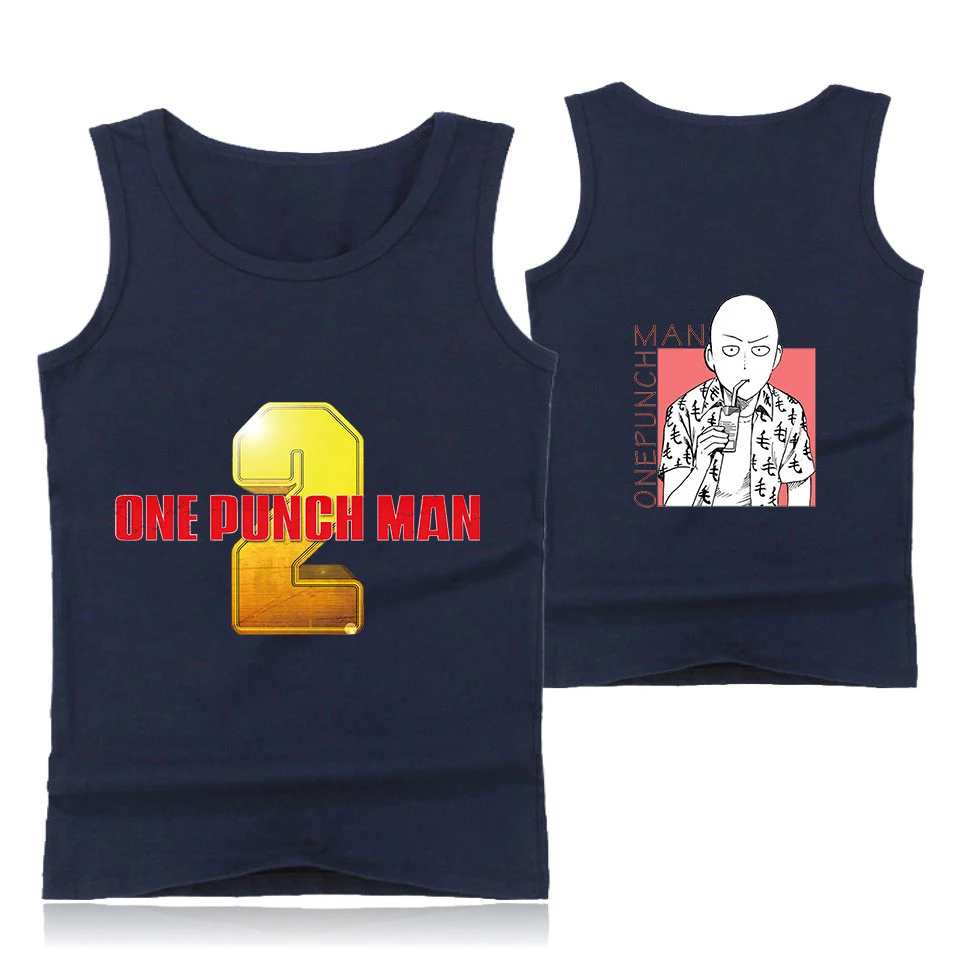One Punch Man сезон 2 o-образным вырезом летняя майка без рукавов с широким плечом Мужская женская повседневная одежда для пары