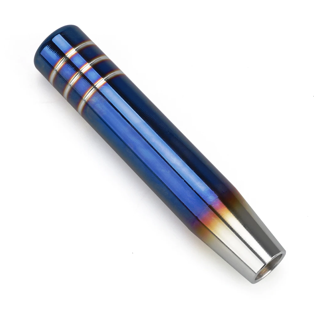 Универсальная ручка переключения передач рычаг переключения Jdm Жженый синий стиль 9 см 13 см 17,5 см алюминий - Название цвета: SLIVER-17.5CM