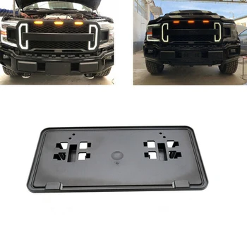 

New Arrival High Quality 1Pcs Front Bumper License Plate Mounting Bracket Fits For Ford F-150 2018-2020