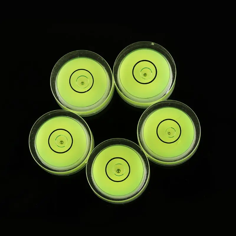 Spirit Level 5pcs Round Bubble Level Mini Spirit Level Bullseye Measurement Instrument L69A