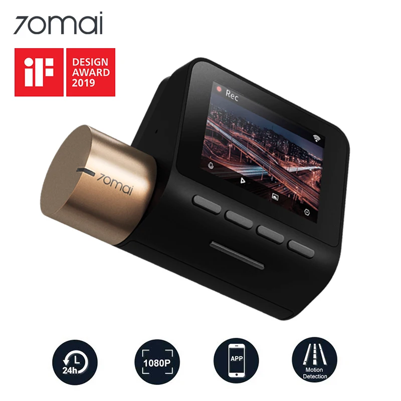 Xiaomi 70mai Dash Cam Lite 1080P GPS Funzione di Velocità di 70 mai Cam Lite 24 Ore di Parcheggio Monitor 130FOV di Notte visione 70MAI Wifi Car DVR