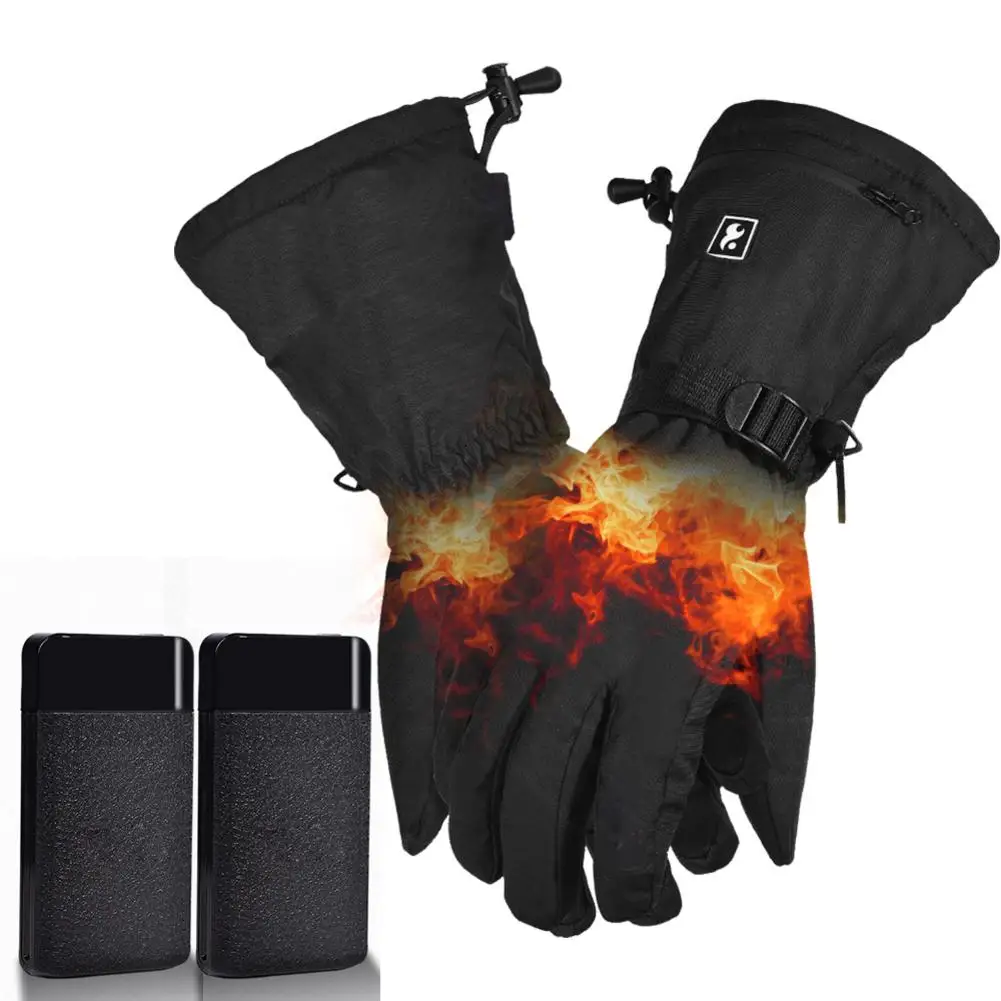 

Men Women Motorcycle Winter Warm Smart Electric Heated Gloves Warm Heating Gloves Touch Screen For Cycling Skiing