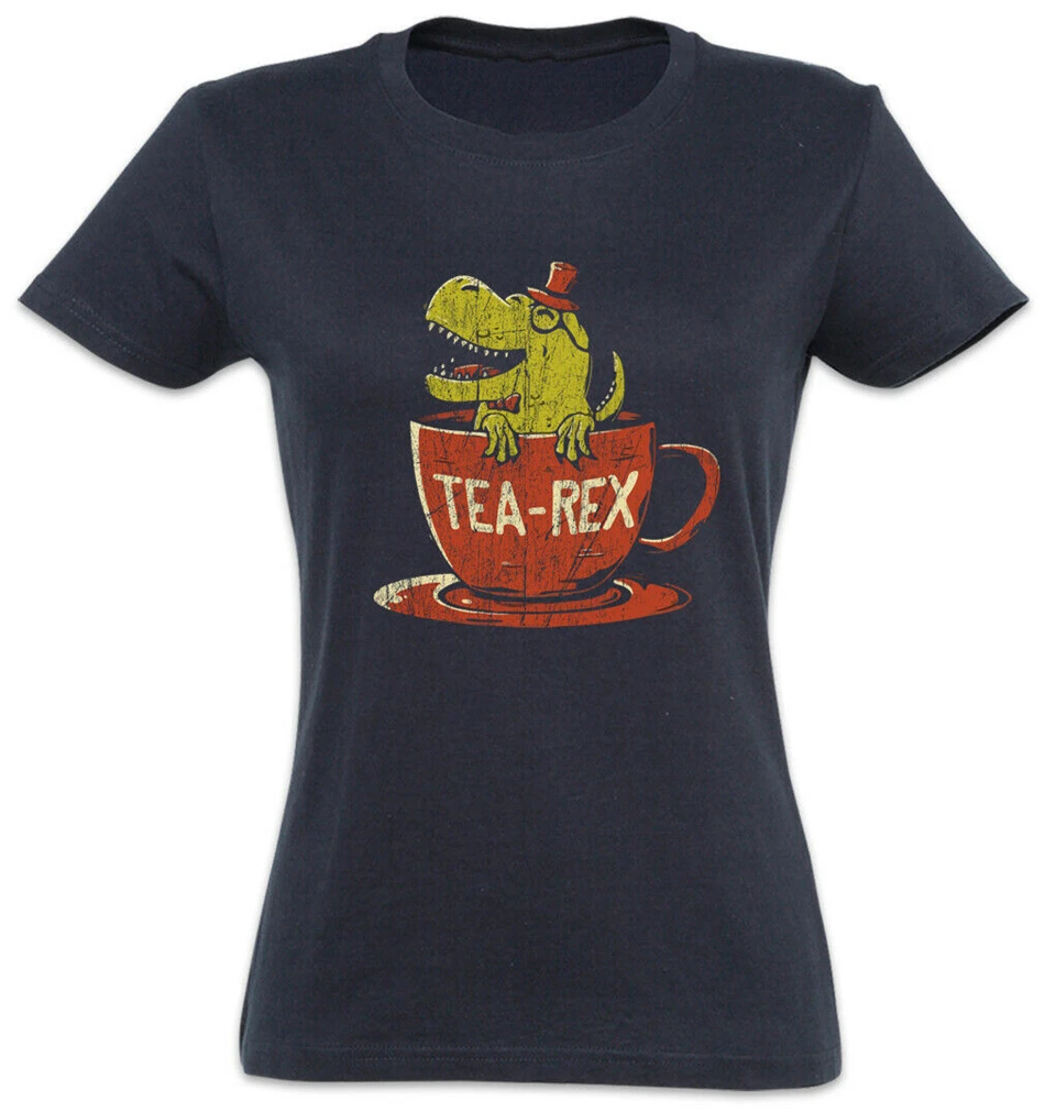 Tea-Rex Ii Женская футболка Tyrannosaurus Tea T Fun Rex Dinosaur Love Gym Tee Shirt | Мужская одежда