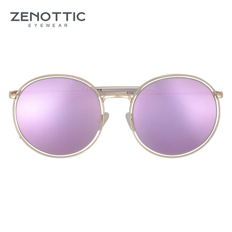 ZENOTTIC 여성용 아세테이트 라운드 선글라스, 코팅 선글라스, 운전 쉐이드, 눈부심 방지 고글, UV400 보호 안경