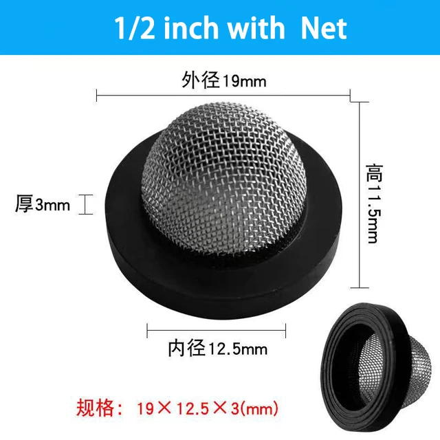 5-50 Százalék 1/2 "3/4" O-Gyűrűs Tömítés Tömlő Gumi Alátét 60 Hálószűrővel A Csaptelep-Gumi Tömítések Kert Öntözése - Image 3