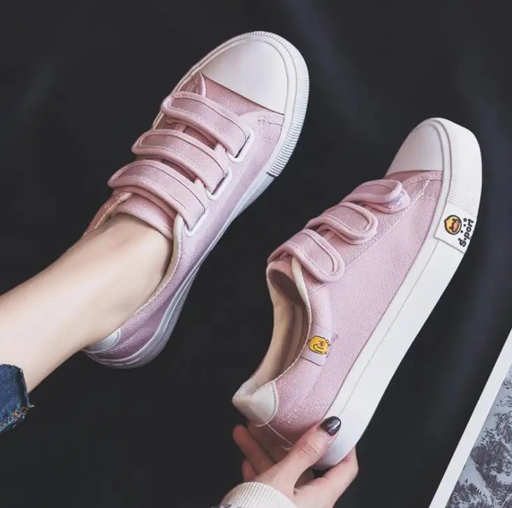 

Hot Women's Shoes Casual Board Shoes Loafers Fashion Spring Pedal Students Flat Canvas