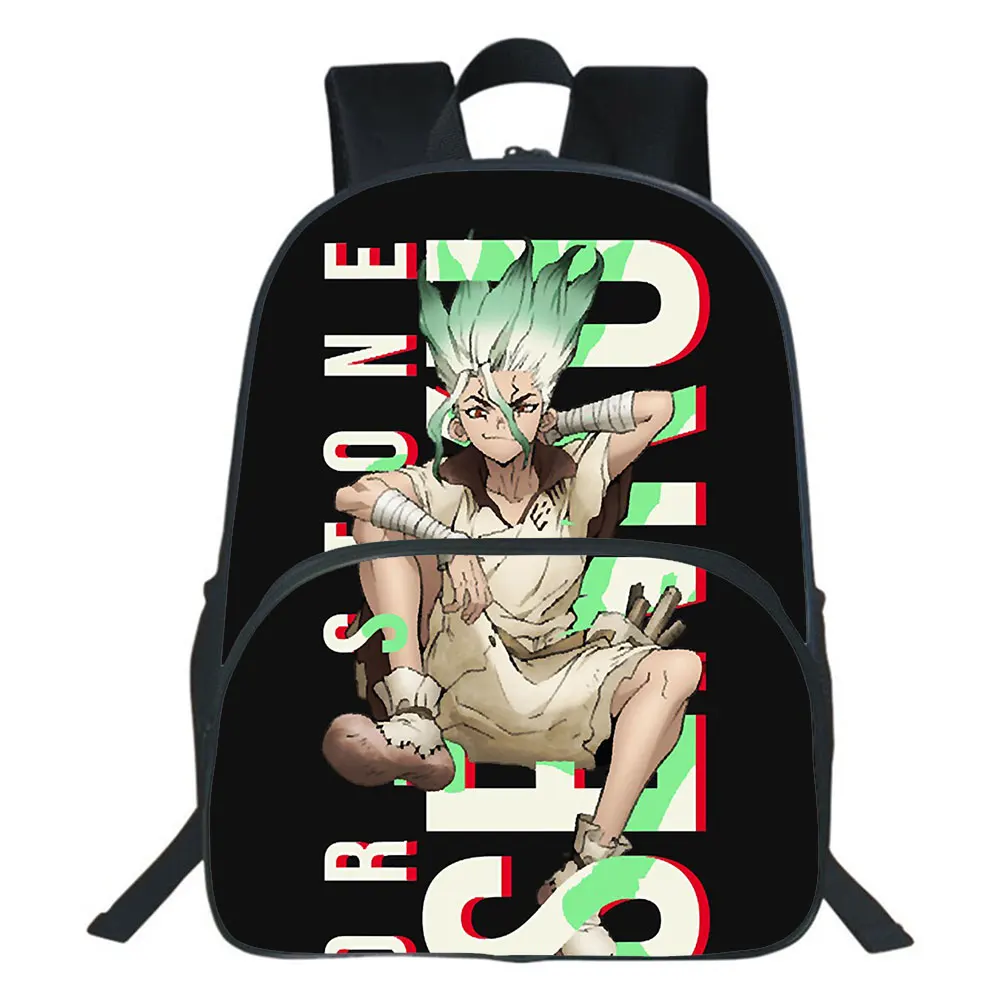 Dr.STONE Backpack Kindergarten Mochila Boys 3D Cartoon School Bag Teens Girl Storage Bag Travel Bags Rucksack
