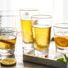 Простая Скандинавская стеклянная чашка креативная круглая прозрачная чашка для воды Высокая емкость Elefantes De Cristal кухонные товары 335 мл MM60BLB