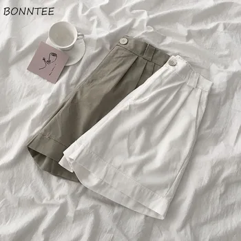 

Shorts Womens Fashion Preppy Style Solid Pockets Popular Stylish Elastic Waist Loose Streetwear Trendy School Student Summer New