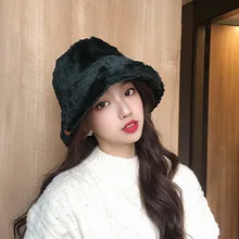 Новинка, шапка в рыбацком стиле из искусственного меха, Женская Повседневная зимняя шапка с леопардовым принтом, меховые однотонные шапки, утепленная женская шапка