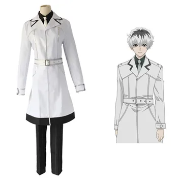 

Anime Tokyo Ghoul Re Sasaki Haise Ken Kaneki mask Cosplay Costume Halloween Party Tokyo Ghoul Uniform Ken Kaneki Wig Cosplay