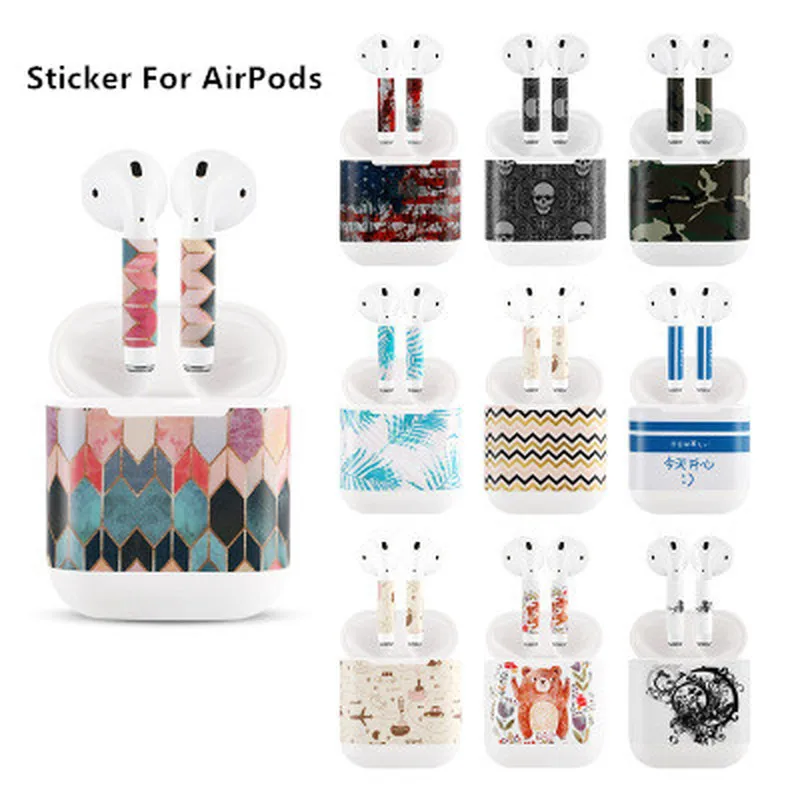 1 шт. новый выпуск защитная виниловая наклейка для наушников AirPods скины Съемная