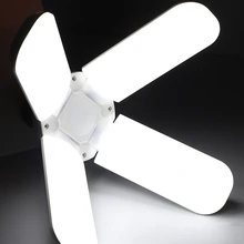 Светильник для гаража, трехлистный складной белый светильник, деформационный светильник для стадиона, завод, большой ассортимент, светильник s для дома, складской мастерской