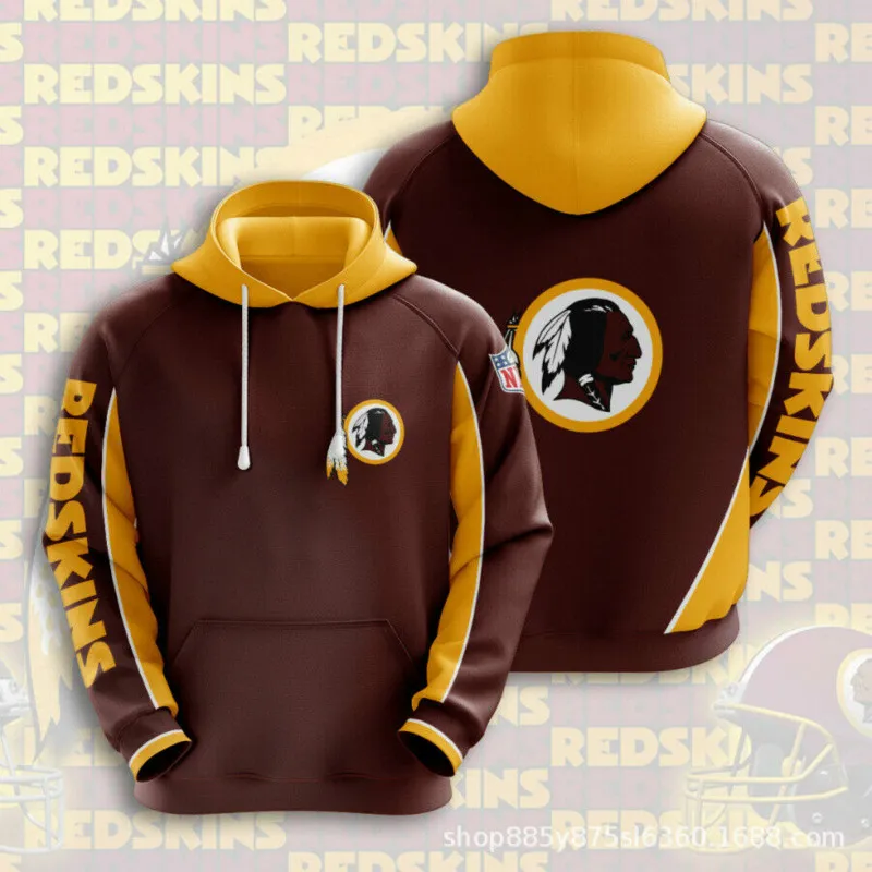 redskins jersey hoodie