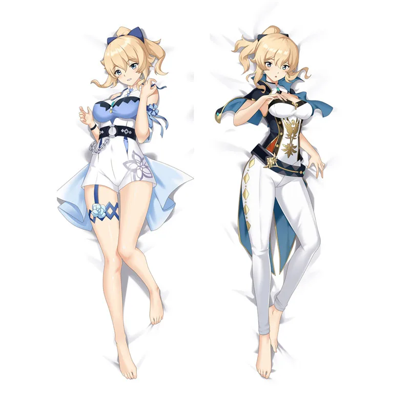 

Anime Game Genshin Impact Dakimakura Jean Full Size Bedding Pillowcase Cosplay Hugging Body Otaku Waifu DIY Custom Pillow Cover