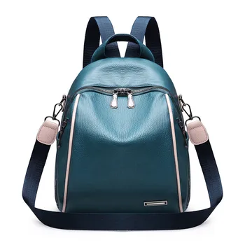 

3 in 1 Retro Backpack Women PU Leather School Bags For Teenage Girls Anti-theft Ladies Shoulder Bags Simple Travel Backpack 2020