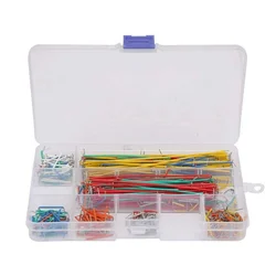 Kit de fils de raccordement de 14 longueurs, 560 pièces, câble multicolore sans soudure préformé de 2 ~ 125mm assorti avec une boîte de rangement 