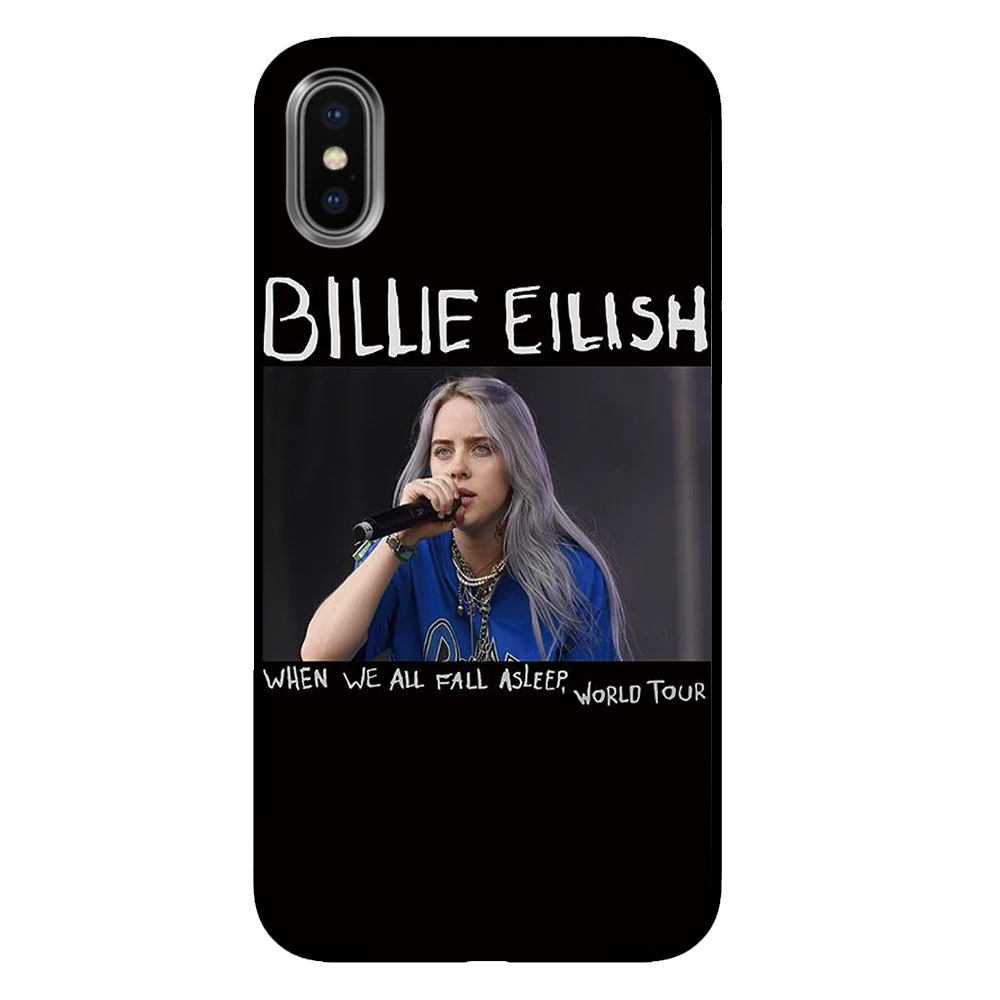 Черные чехлы для телефонов Billie Eilish для iPhone 5 5S SE 6 6s 7 8 Plus X XS Max XR задняя крышка - Цвет: 11