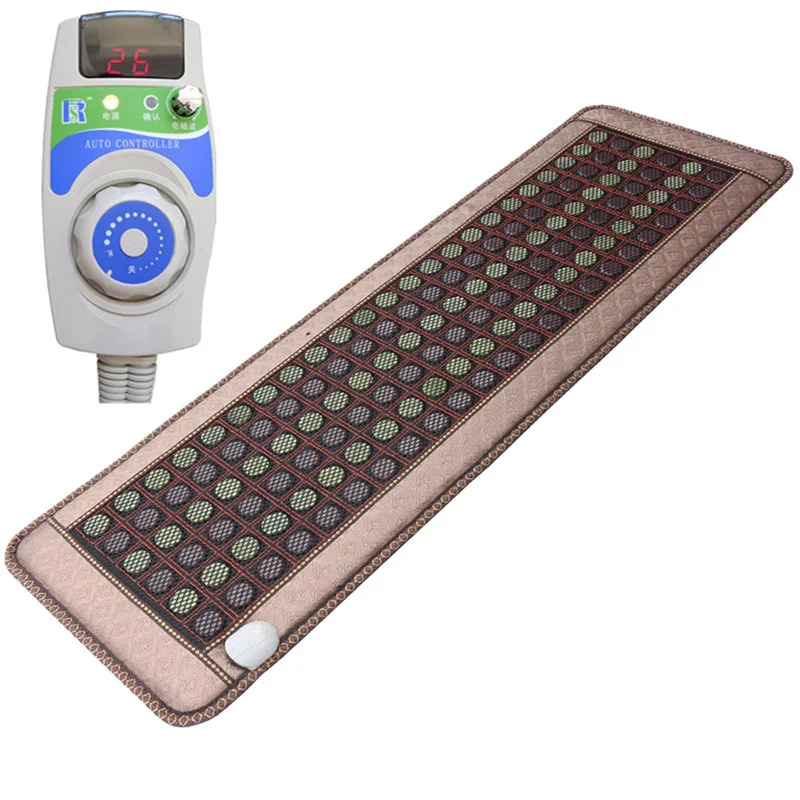 New Heating Jade Stone Infrared Massage Sofa Cushion with Temperature Display Bed Mattress Health Care Germanium Mat | Красота и