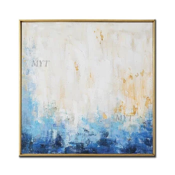 

Modern Popular Blue Hand Painted Abstract Oil Painting Handpainted Home Decoration High Quality Wall Art On Canvas Sale