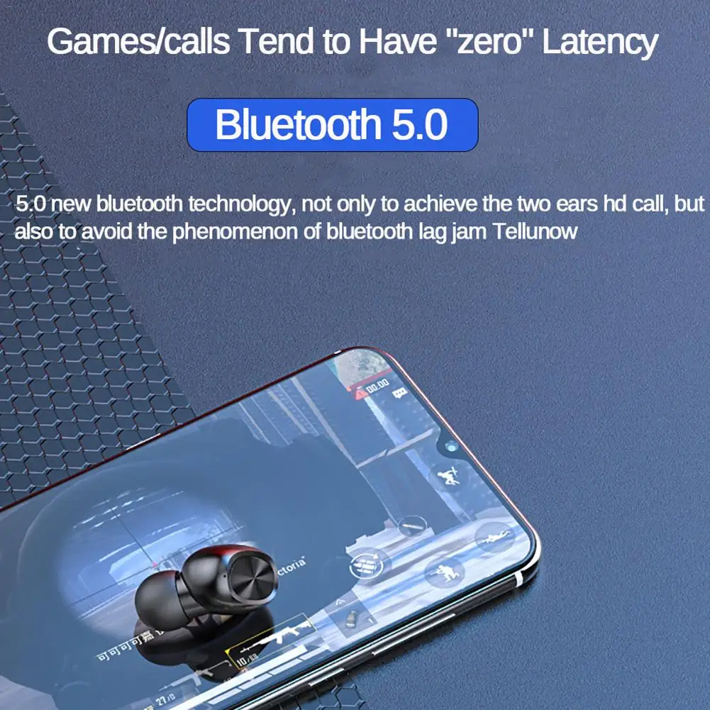 5D беспроводные Bluetooth наушники 5,0 сенсорное управление TWS Bluetooth наушники водонепроницаемые 9D стерео музыка гарнитура для домашнего спорта 300 мАч