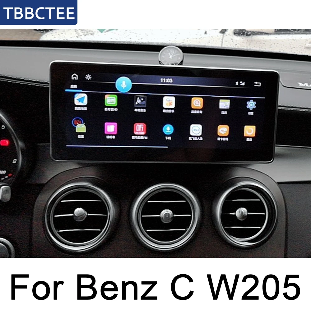 Автомобильный GPS Navi Радио для Mercedes Benz C Class W205 2015 2016 2017 2018 2019 NTG оригинальный стиль