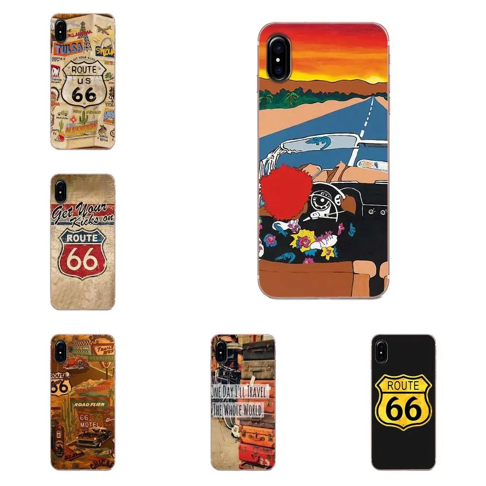 Винтажный Route 66 Gt r спортивный автомобиль для Huawei P7 P8 P9 P10 P20 P30 Lite Mini Plus Pro Y9 Prime P Smart Z
