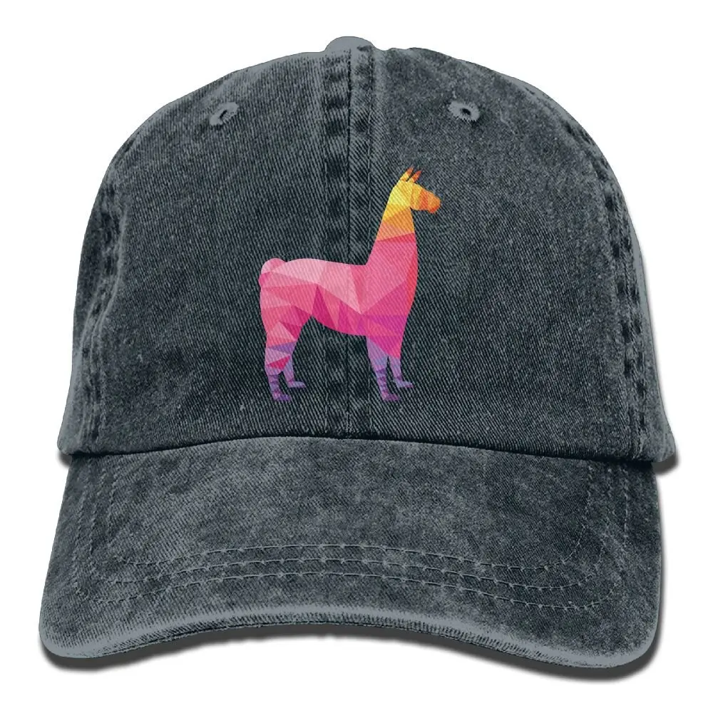 TSDFCPink пазл Llama взрослые ковбойские бейсболки джинсовые головные уборы для мужчин и женщин