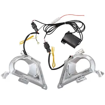 

Car DRL LED Daytime Running Light Daylight for Toyota Innova 2016 2017 Turning Yellow Signal Style Relay