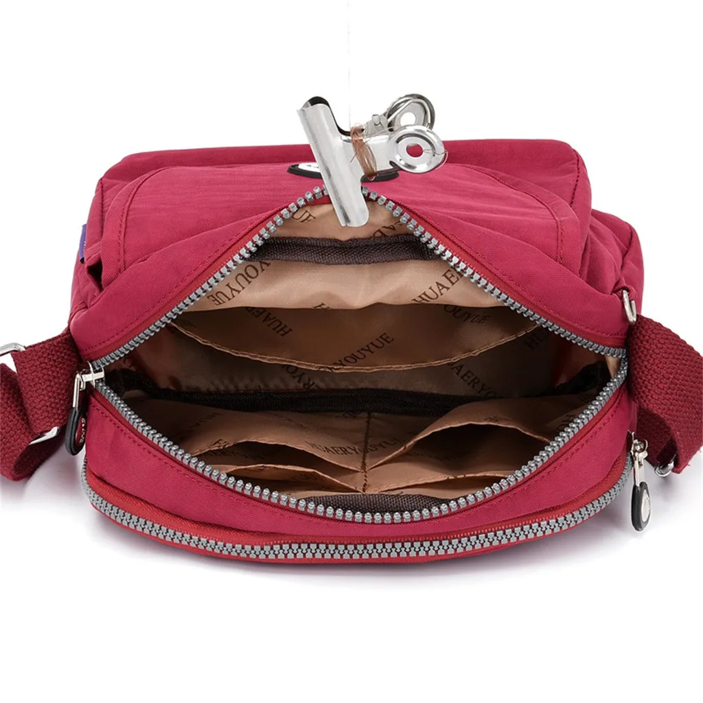 Maison Fabre Women Nylon Zipper Messenger Single Shoulder Satchels Crossbody Bag High Quality Waterproof Bags Dropshipping#8.02