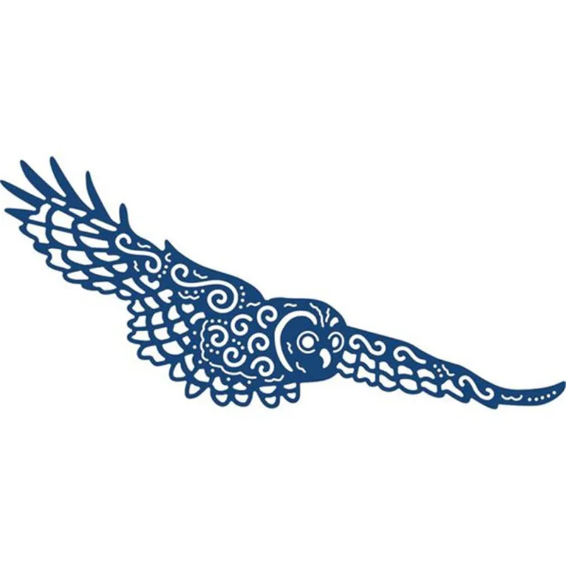 

YaMinSanNiO Flying Owl Cutting Dies Scrapbooking Metal Die Cuts for Card Making DIY Embossing New Animal Craft Dies New 2019