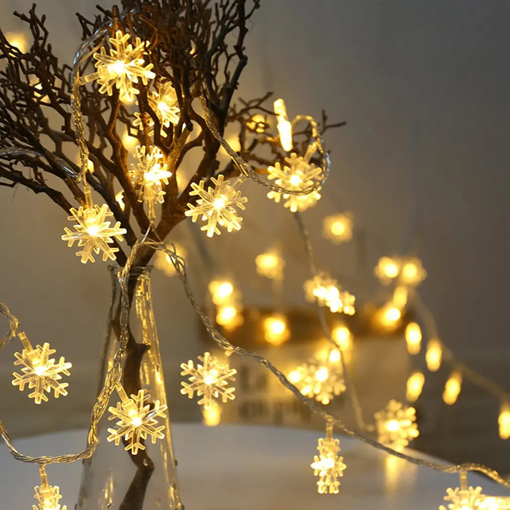 

Snowflake String Lights Christmas String Lights Led Lantern Battery Box Light Strings Holiday Decoration String Lights