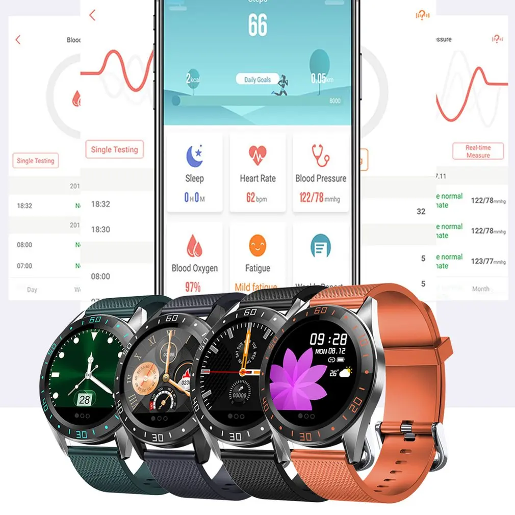Смарт часы GT105/GT106 Bluetooth водонепроницаемый монитор сердечного ритма кровяное