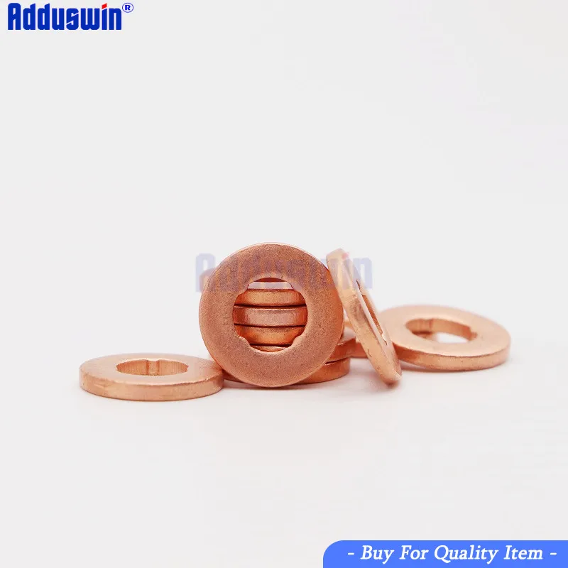 7x15mm EURO-III common rail injector nozzle copper pad gasket for diesel injector sealing diesel pump repair tool parts Diesel Injector Repair Kits 50 pcs