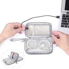 Чехол для наушников TUUTH, органайзер для путешествий, сумка для цифрового хранения, usb-кабель, зарядное устройство, электронные аксессуары, че...(China)